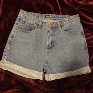 Light Wash Blue Jean Shorts